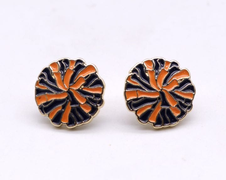 KE1006 Pom Pom Gameday Post Earrings - MiMi Wholesale