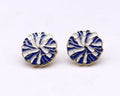 KE1006 Pom Pom Gameday Post Earrings - MiMi Wholesale