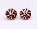 KE1006 Pom Pom Gameday Post Earrings - MiMi Wholesale