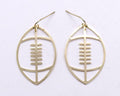 KE1011 Football Gameday Dangle Earrings - MiMi Wholesale