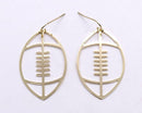 KE1011 Football Gameday Dangle Earrings - MiMi Wholesale