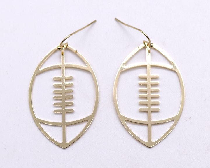 KE1011 Football Gameday Dangle Earrings - MiMi Wholesale