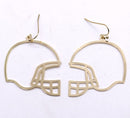 KE1012 Football Helmet Gameday Dangle Earrings - MiMi Wholesale