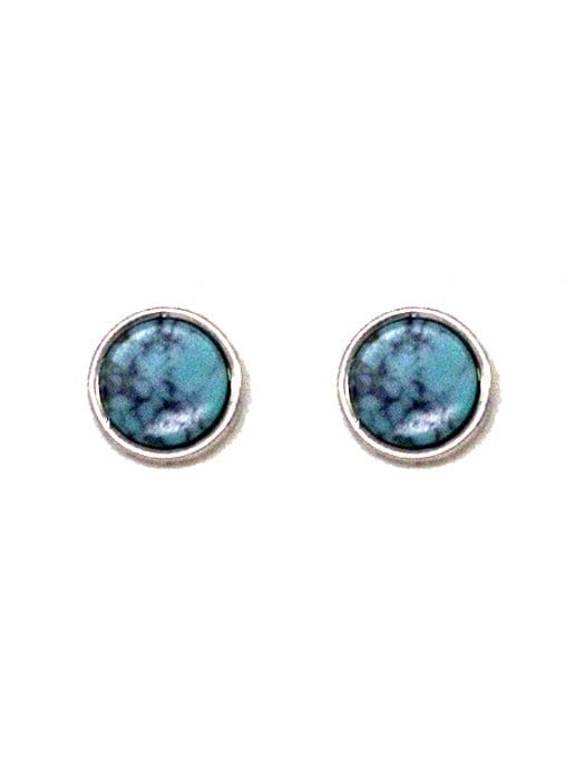 KE1013 Stone Post Earrings - MiMi Wholesale