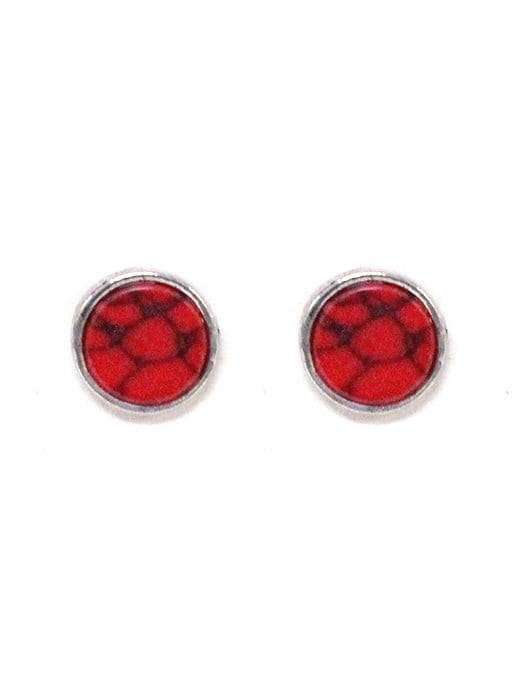 KE1013 Stone Post Earrings - MiMi Wholesale