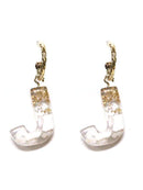 KE8159 Assorted 16 Piece White Acrylic Initial Dangle Earring Pack - MiMi Wholesale