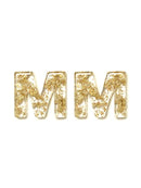KE8190 Assorted 16 Piece Gold Acrylic Initial Stud Earring Pack - MiMi Wholesale