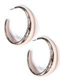 KE8545 Olivia C Shape Hoop Earrings - MiMi Wholesale