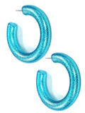 KE8563 Dory C Shape Hoop Earrings - MiMi Wholesale