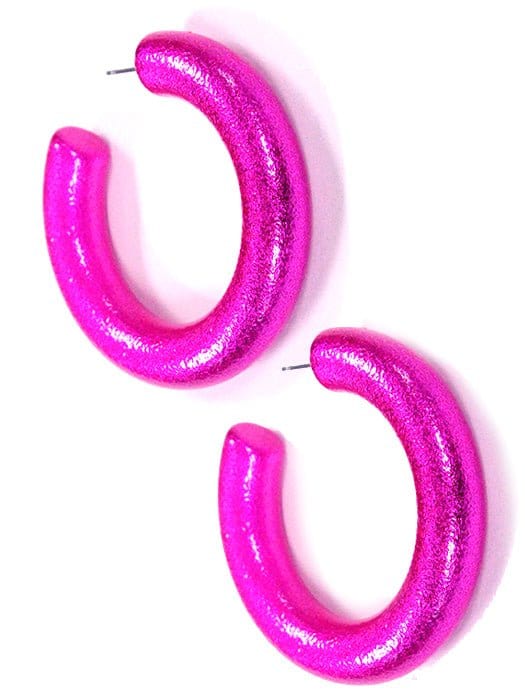 KE8563 Dory C Shape Hoop Earrings - MiMi Wholesale