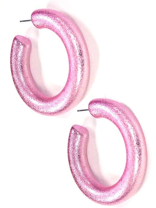 KE8563 Dory C Shape Hoop Earrings - MiMi Wholesale