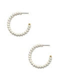 KE8839 Kori Beaded C Shape Hoop Earrings - MiMi Wholesale