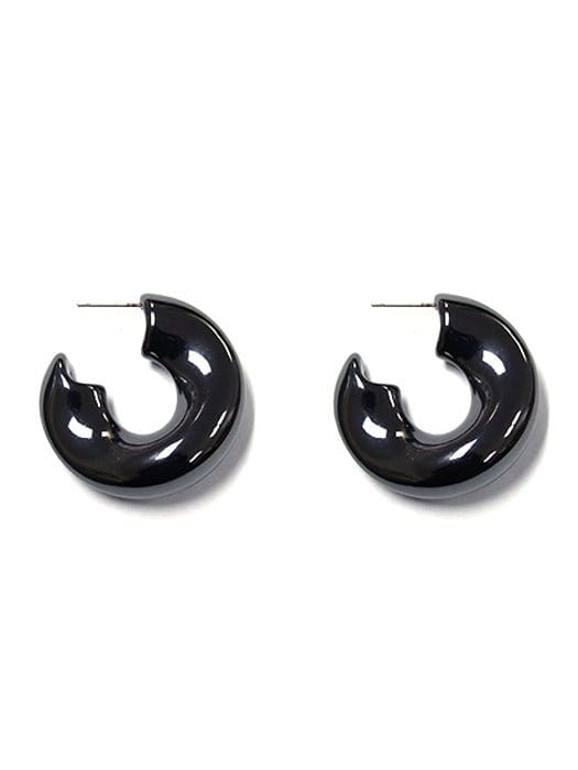 KE8859 Small Thick C Shape Earrings - MiMi Wholesale