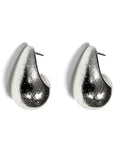 KE9089 Textured Tear Drop Earrings - MiMi Wholesale