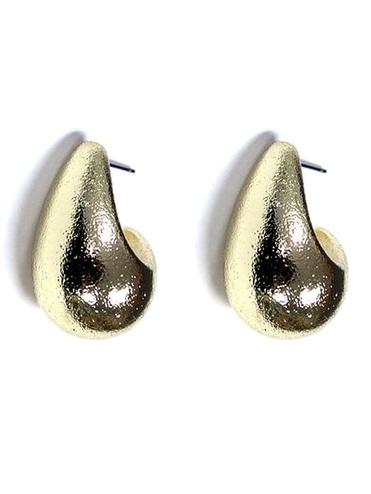 KE9089 Textured Tear Drop Earrings - MiMi Wholesale