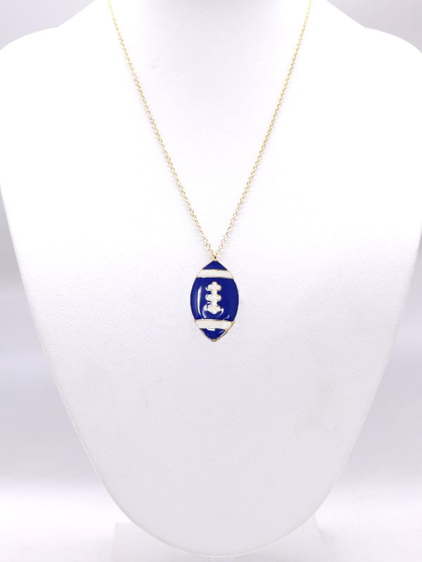 KN1000 Game Day Football Pendant Necklace - MiMi Wholesale