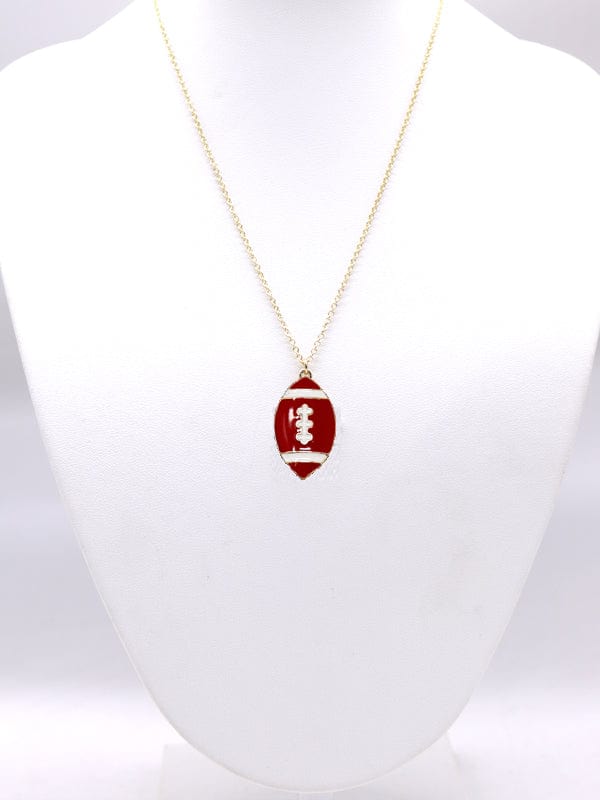 KN1000 Game Day Football Pendant Necklace - MiMi Wholesale