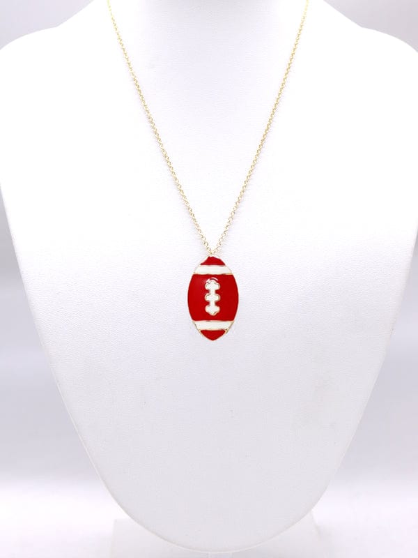 KN1000 Game Day Football Pendant Necklace - MiMi Wholesale