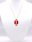 KN1000 Game Day Football Pendant Necklace - MiMi Wholesale