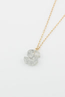 KN8194 Assorted 16 Piece Silver Acrylic Initial Necklace Pack - MiMi Wholesale