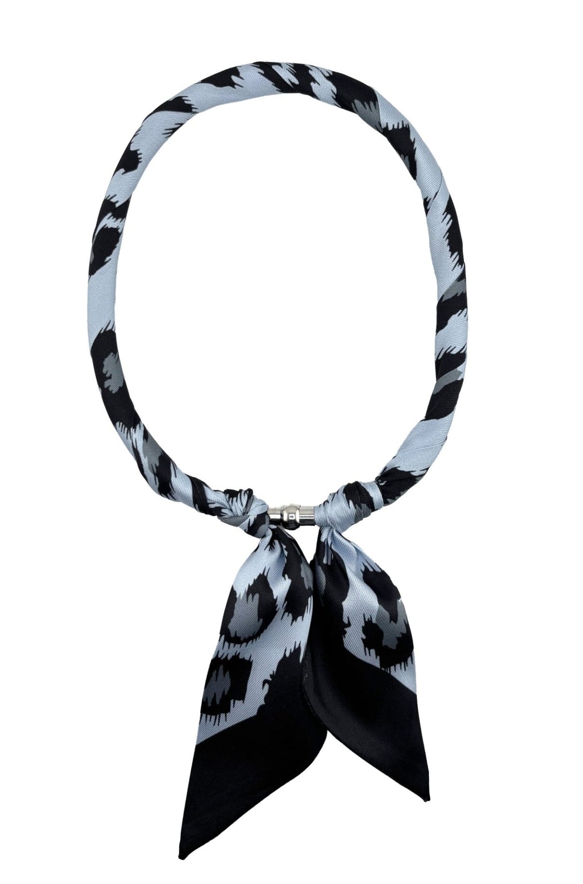 KNSS408 Animal Print Scarf Necklace - MiMi Wholesale