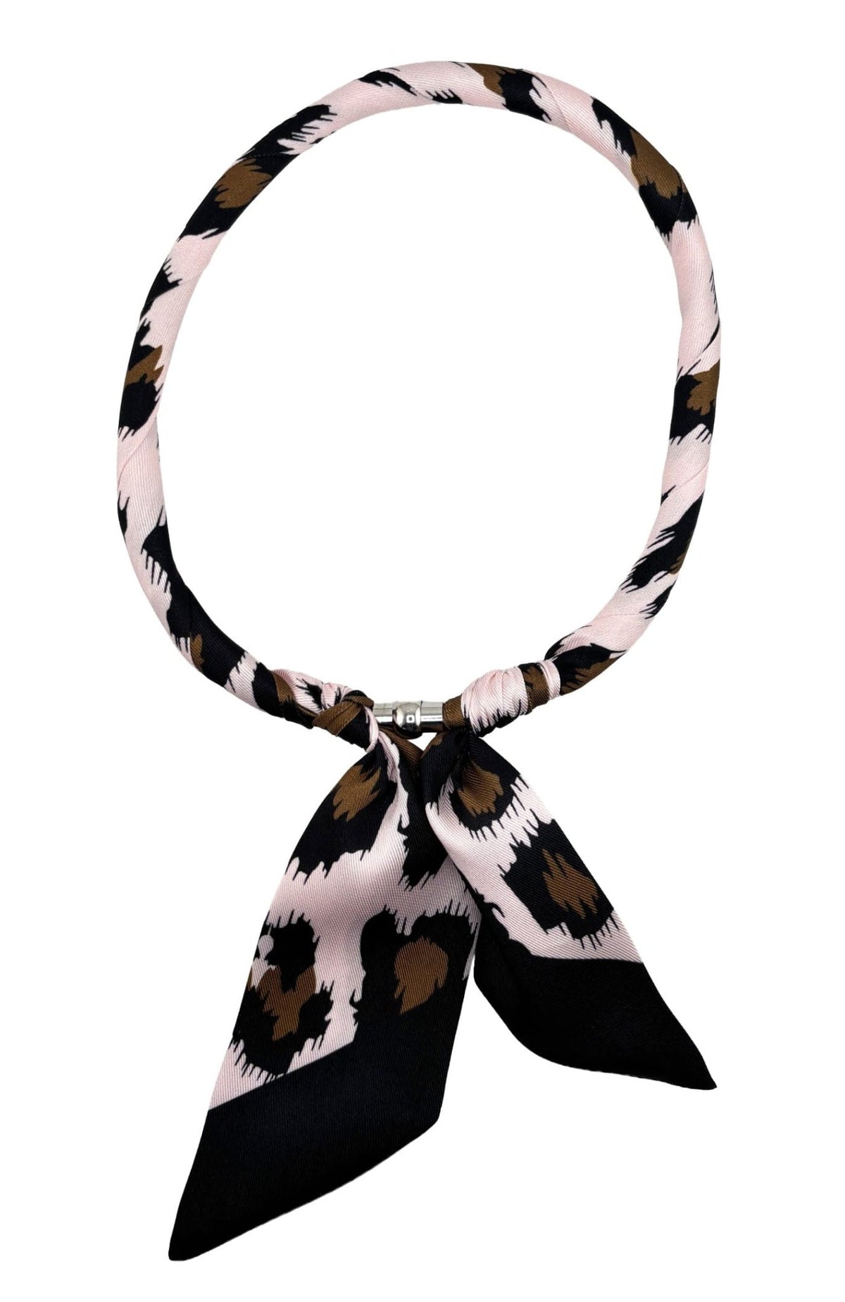 KNSS408 Animal Print Scarf Necklace - MiMi Wholesale