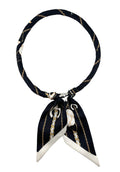 KNSS411 Chain Print Scarf Necklace - MiMi Wholesale