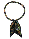 KNSS413 Floral Print Scarf Necklace - MiMi Wholesale