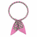 KNSS415 Geometric Print Scarf Necklace - MiMi Wholesale