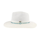 KP017 C.C Brand Bris Rhinestone Bugle Bead Panama Hat - MiMi Wholesale
