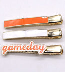 KPIN1004 Game Day Collegiate 3 Piece Hairclip Set - MiMi Wholesale