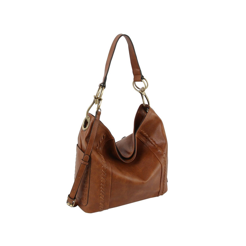 LMD026 Gracie Whipstitch Hobo Bag - MiMi Wholesale