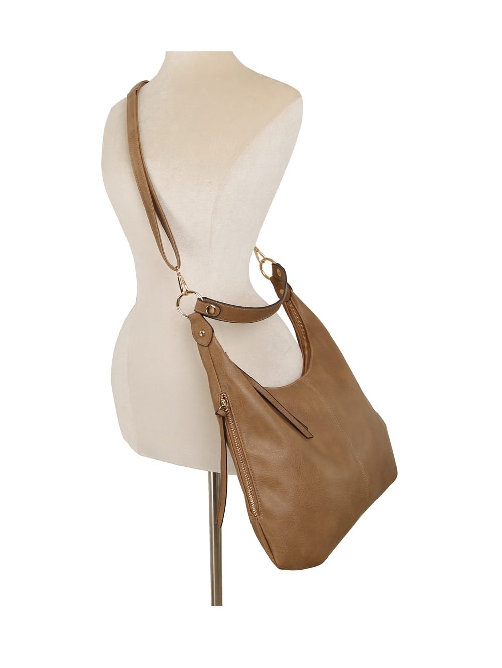 LMD038Z 3 in 1 Hobo, Crossbody, Wristlet Set - MiMi Wholesale
