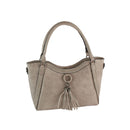 LMD039 Tracy Tassel Stitch Satchel - MiMi Wholesale