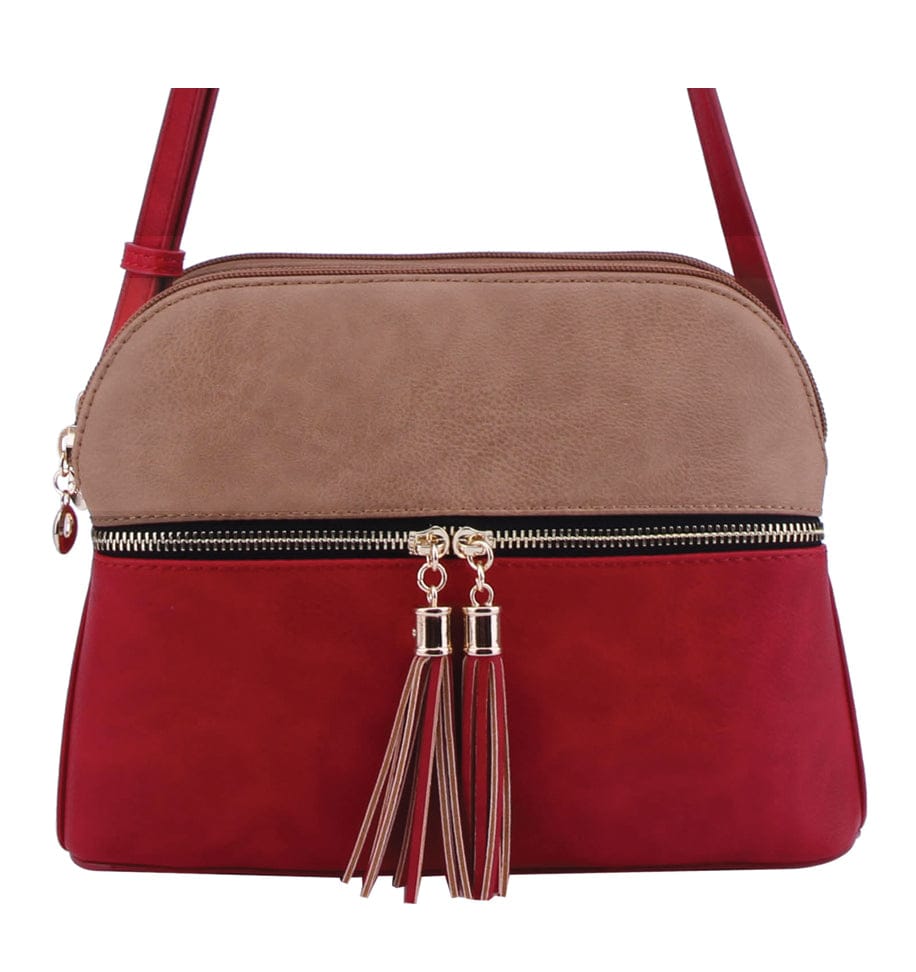 LP050 Selena Crossbody Bag With Tassel Detail - MiMi Wholesale