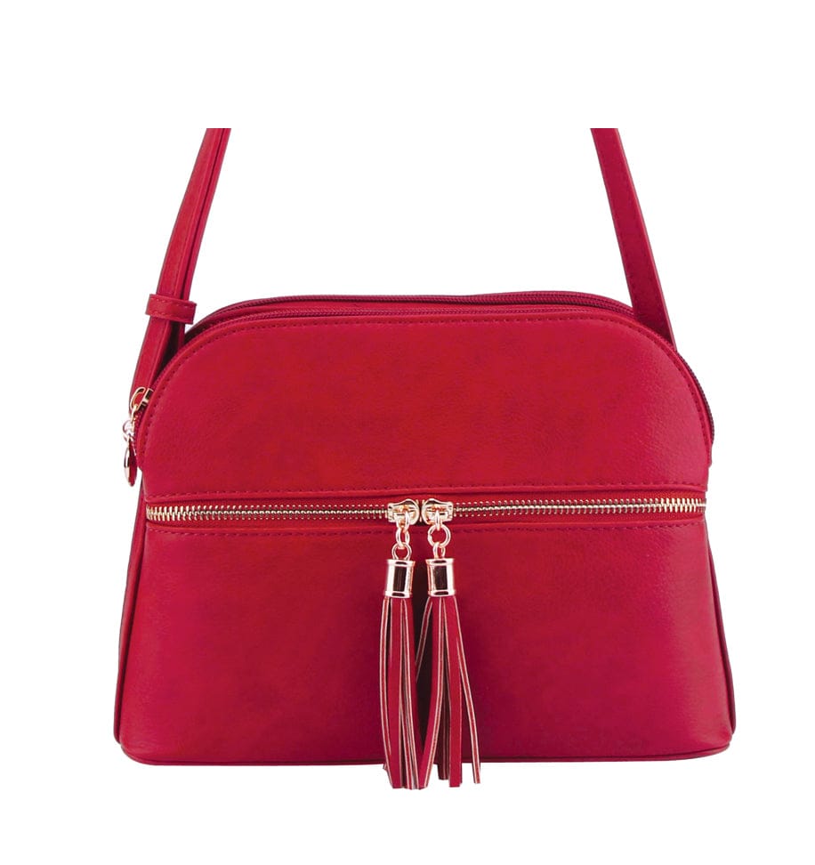 LP050 Selena Crossbody Bag With Tassel Detail - MiMi Wholesale