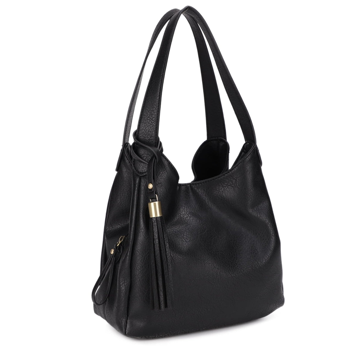 LP15518 Isela Three Compartment Tote Bag With Tassel - MiMi Wholesale