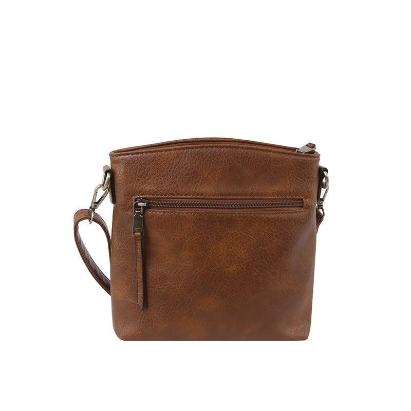 LQ284 - 1 Triple Zipper Crossbody Bag - MiMi Wholesale