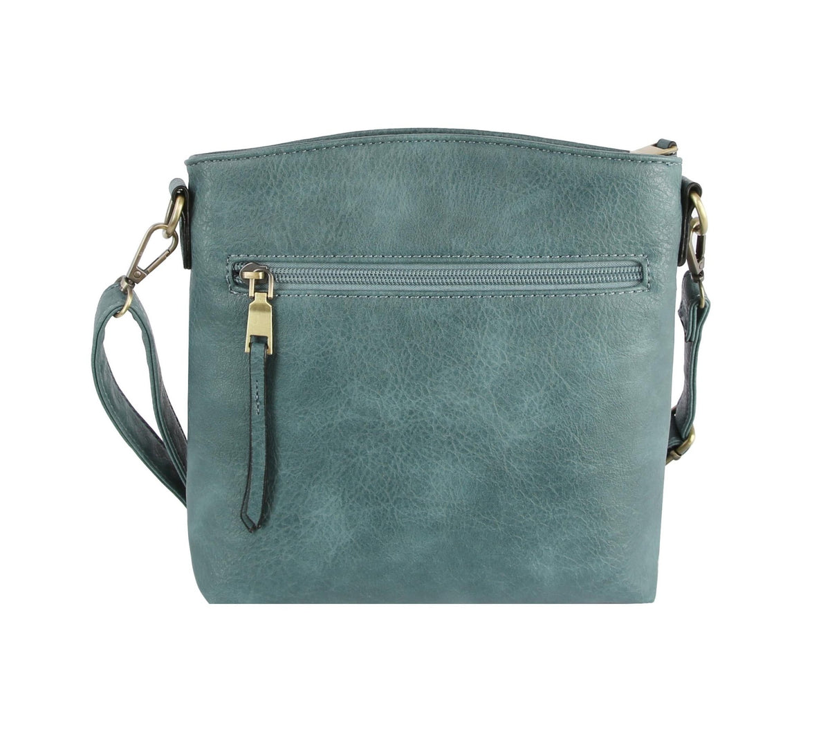 LQ284 - 1 Triple Zipper Crossbody Bag - MiMi Wholesale