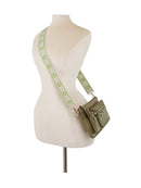 LQ342 - Z Melissa Multi Zip Pocket Crossbody With Guitar Strap - MiMi Wholesale