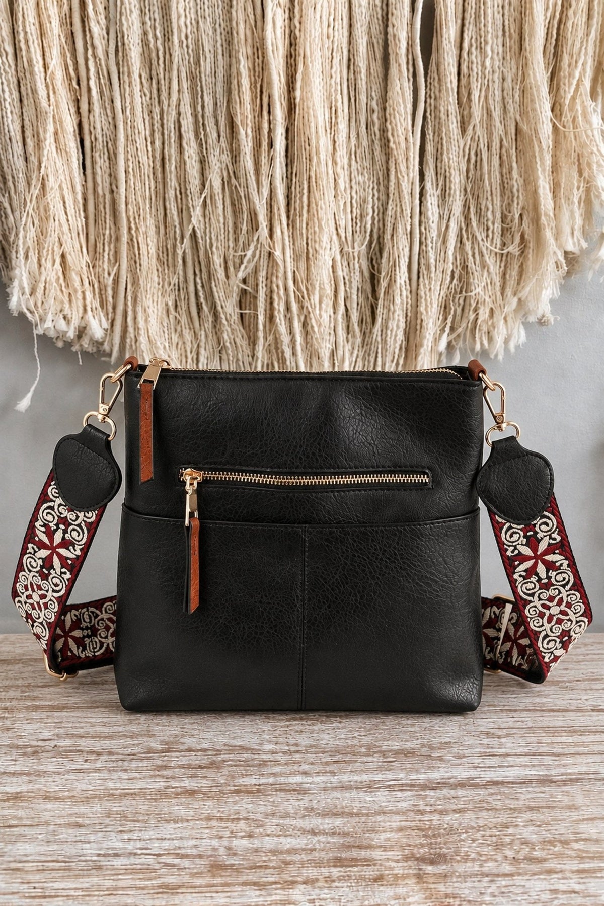 LQF038G Elena Guitar Strap Crossbody Bag - MiMi Wholesale