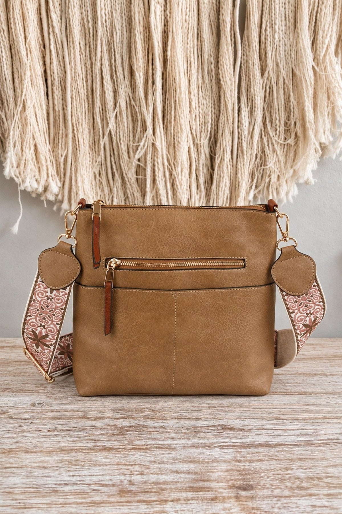 LQF038G Elena Guitar Strap Crossbody Bag - MiMi Wholesale