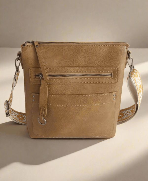 LQF054Z Marti Crossbody Bag With Guitar Strap - MiMi Wholesale