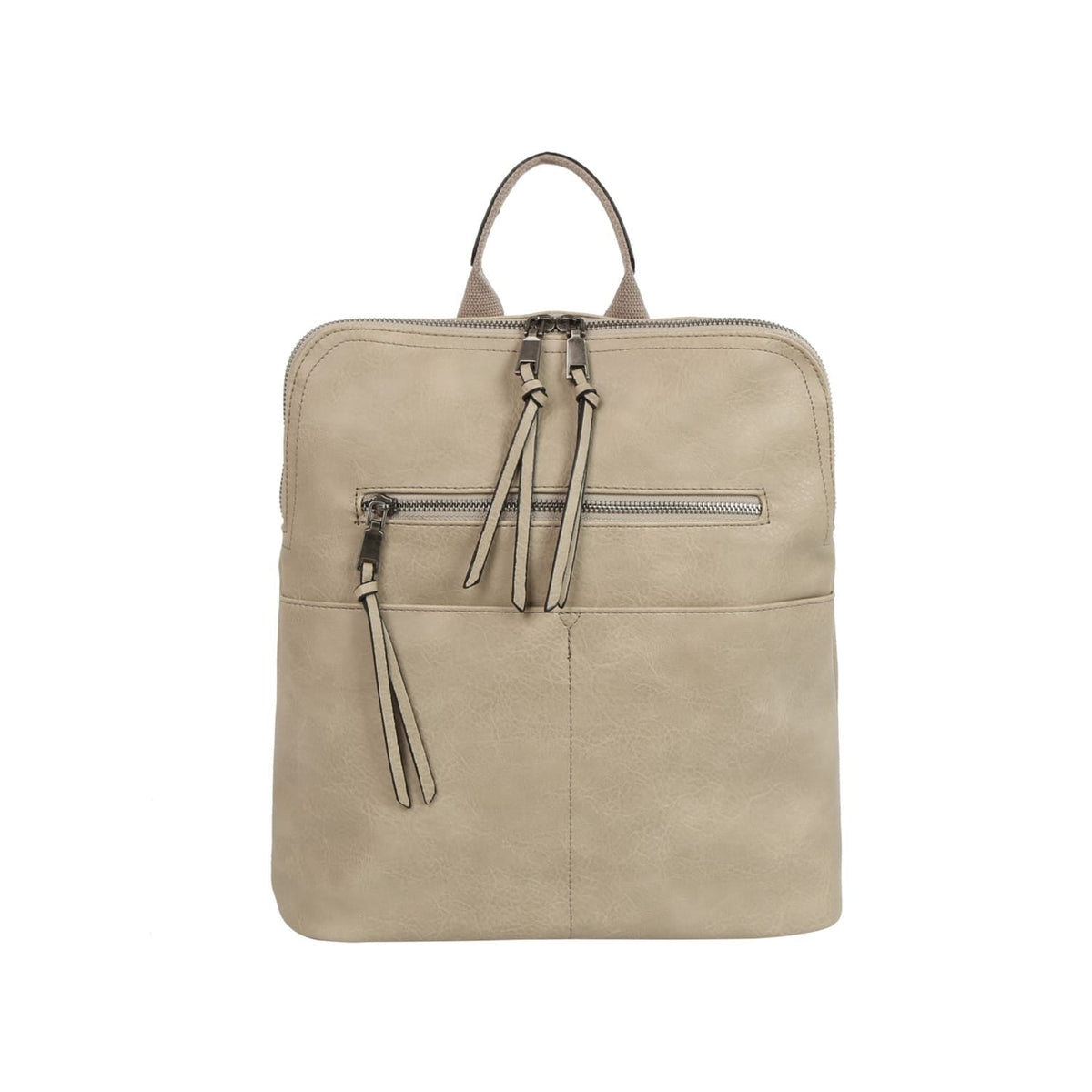LSD186 - Z Lauren Front Zipper Convertible Backpack - MiMi Wholesale