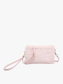 M013FUR Riley Fur 3 Compartment Crossbody/Wristlet - MiMi Wholesale