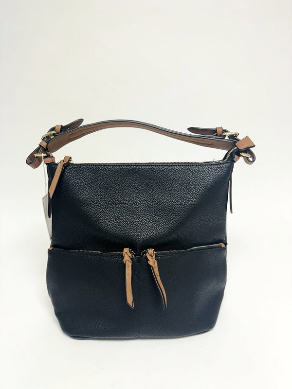 M1869 Black Tote Bag - MiMi Wholesale