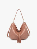 M2546 Demi Distressed Studded Hobo Bag - MiMi Wholesale