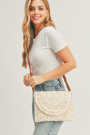 MB0184 Janie Straw Clutch/Crossbody - MiMi Wholesale