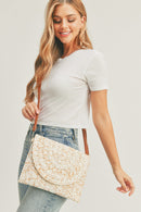 MB0184 Janie Straw Clutch/Crossbody - MiMi Wholesale