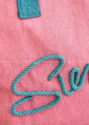 MB0204 Sewn Rope Summer Letter Fringe Tote Bag - MiMi Wholesale